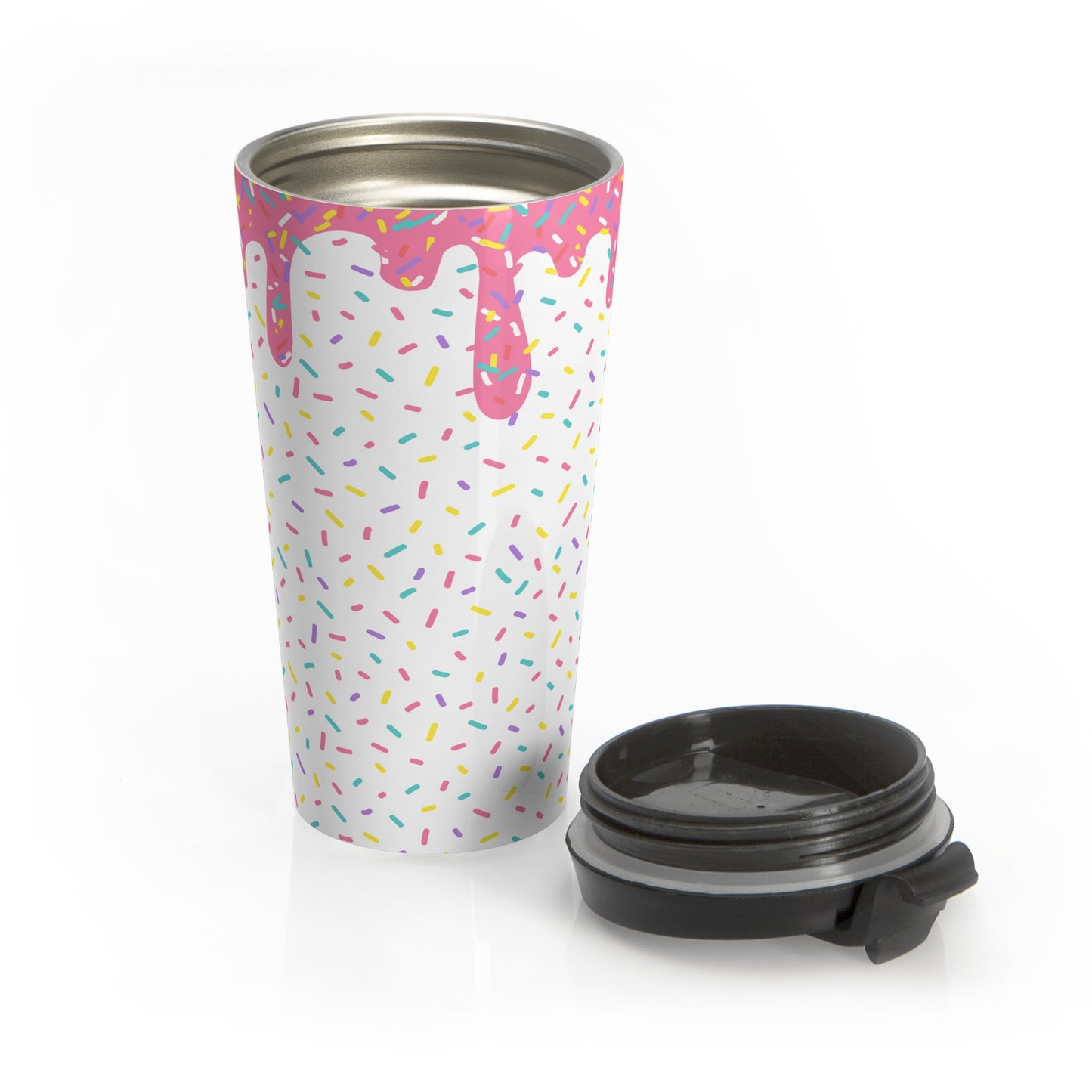 Rainbow Sprinkles 15oz. Travel Mug