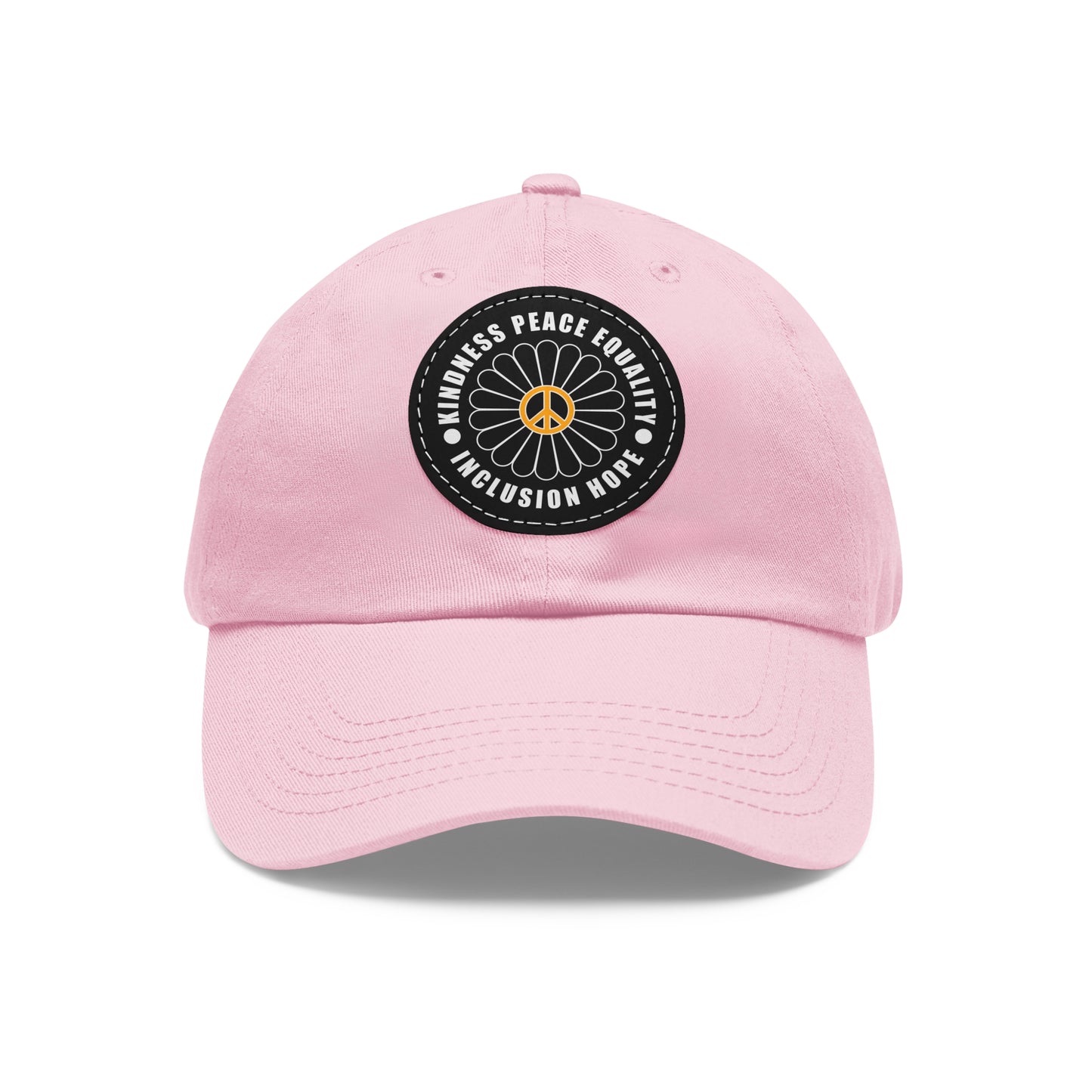Kindness & Peace Black Patch Hat