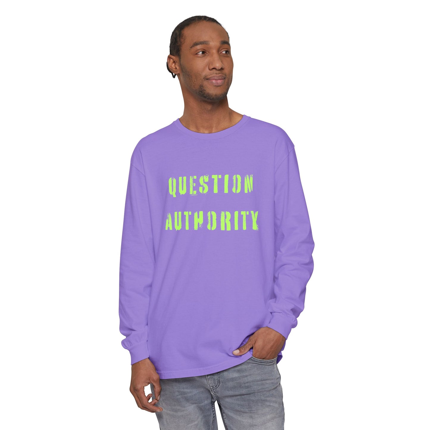 QUESTION AUTHORITY Unisex Long Sleeve Tee
