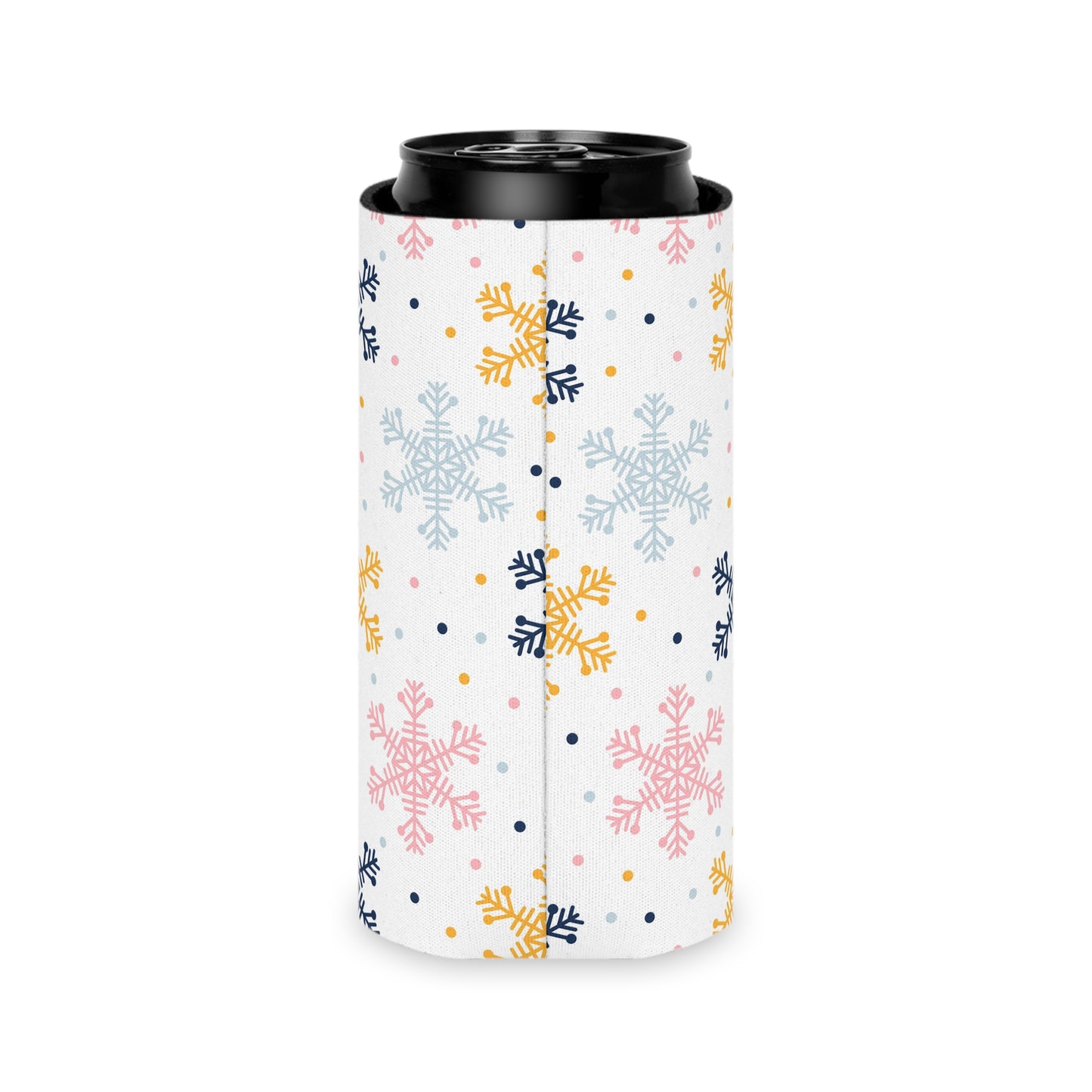 Can Cooler, Standard or Slim Size - Sweet Snowflakes