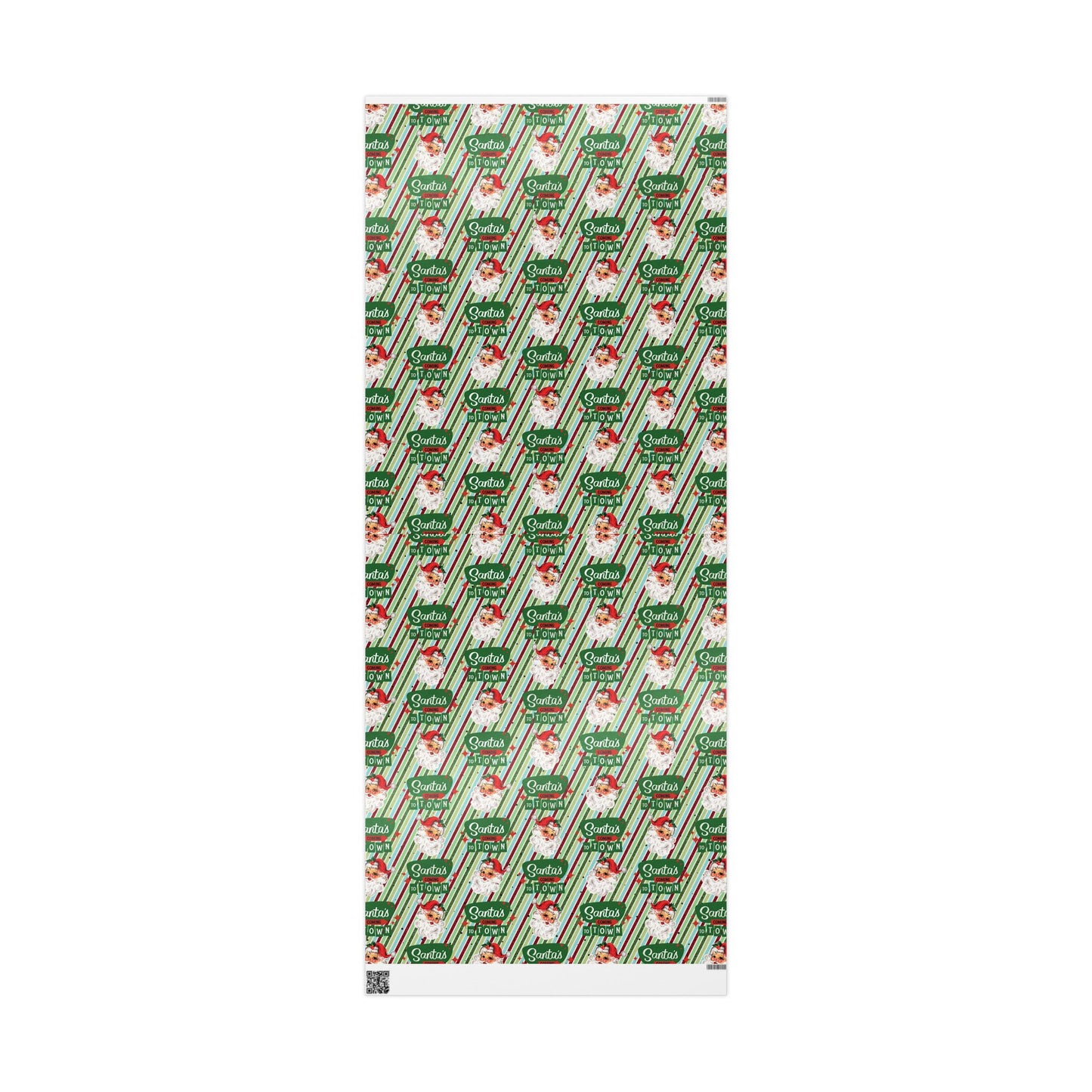 Retro Santa Christmas Gift Wrap