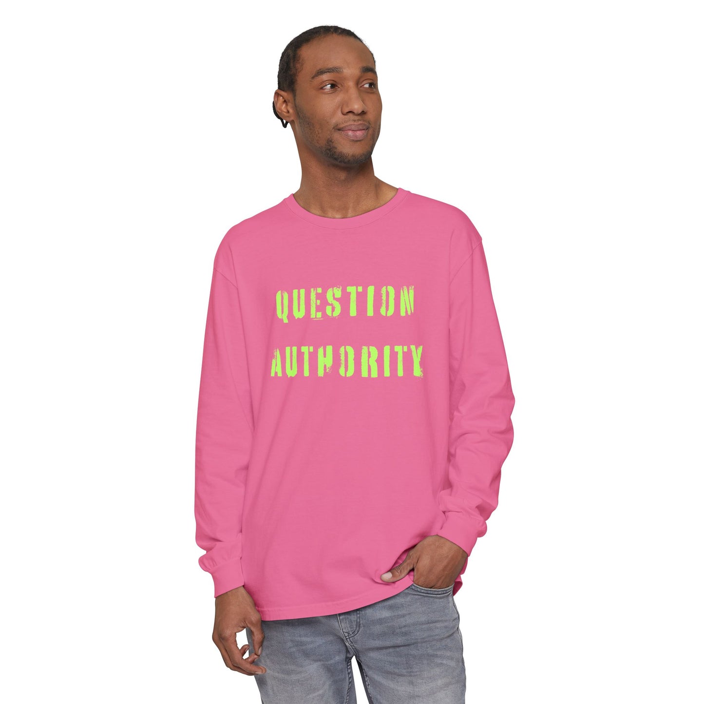 QUESTION AUTHORITY Unisex Long Sleeve Tee