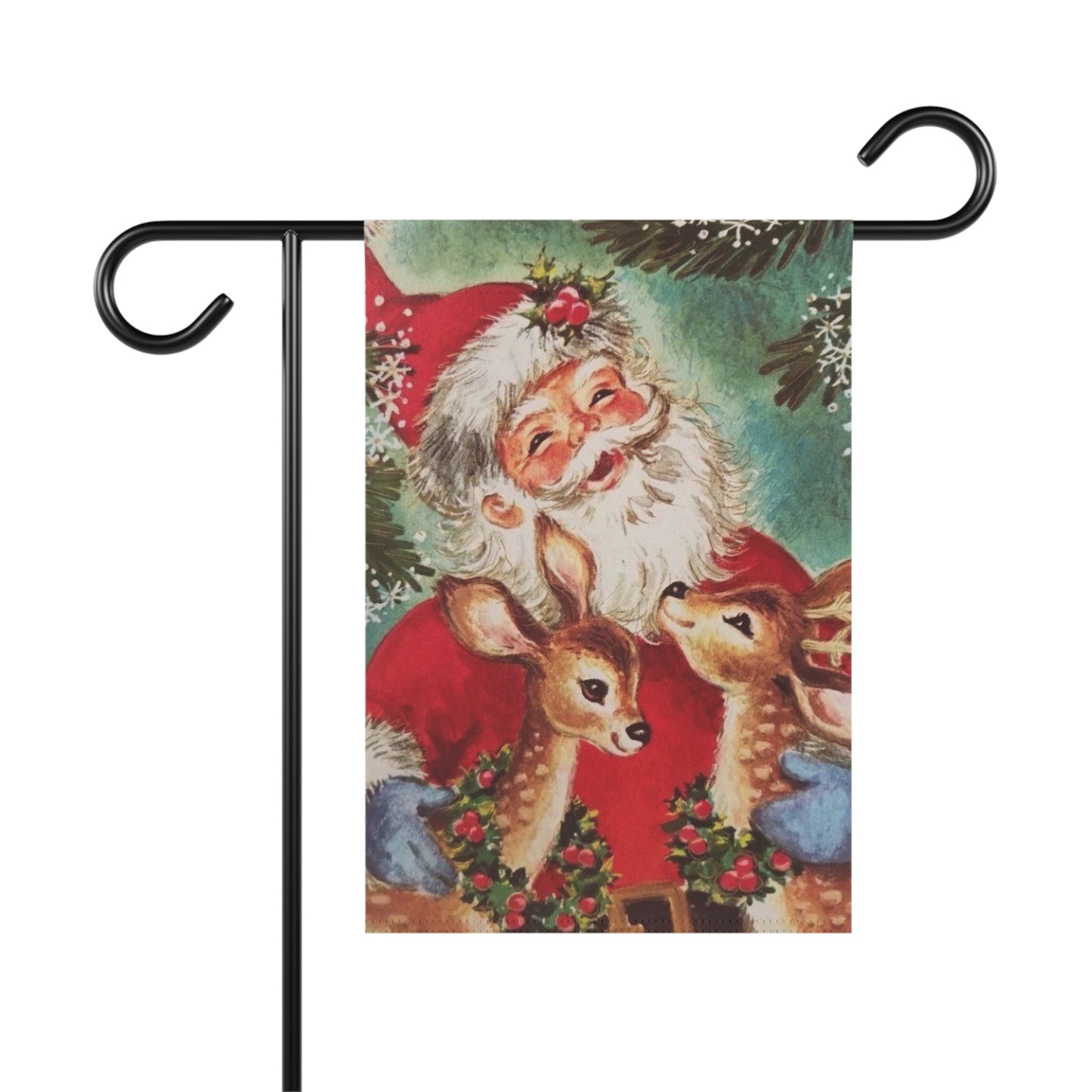 1960’s Vintage Style Christmas Garden Flag or House Banner