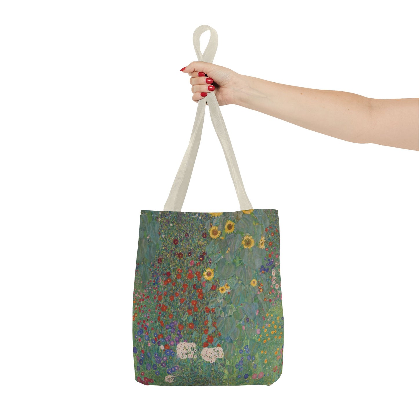 Klimt’s “Farm Garden with Sunflowers” Tote Bag