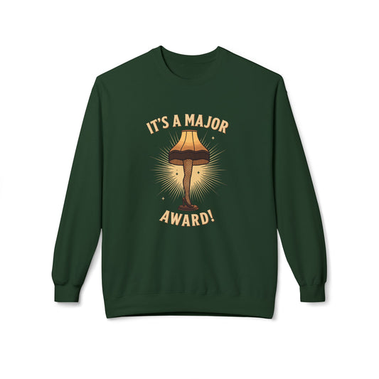 ‘It's a Major Award!’ Vintage Leg Lamp Christmas Sweatshirt