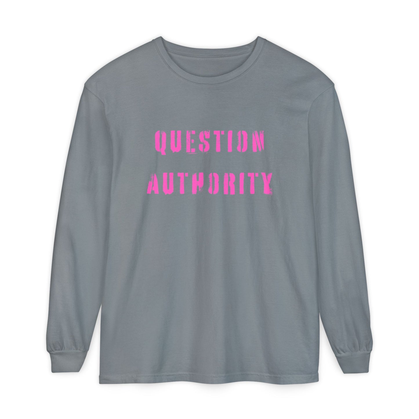 QUESTION AUTHORITY Unisex Long Sleeve Tee