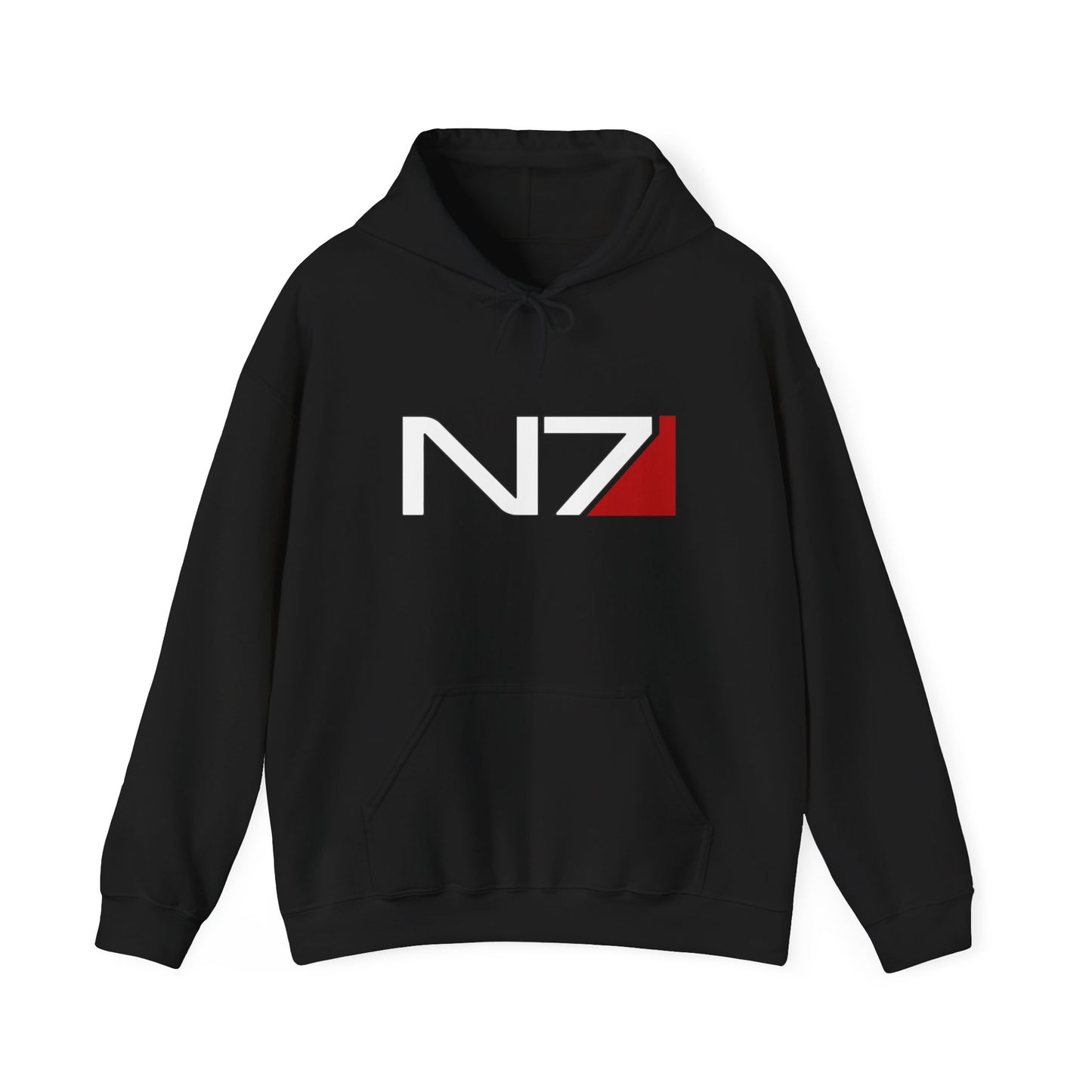 Mass Effect N7 Black Unisex Hoodie | up to Plus Size 5X