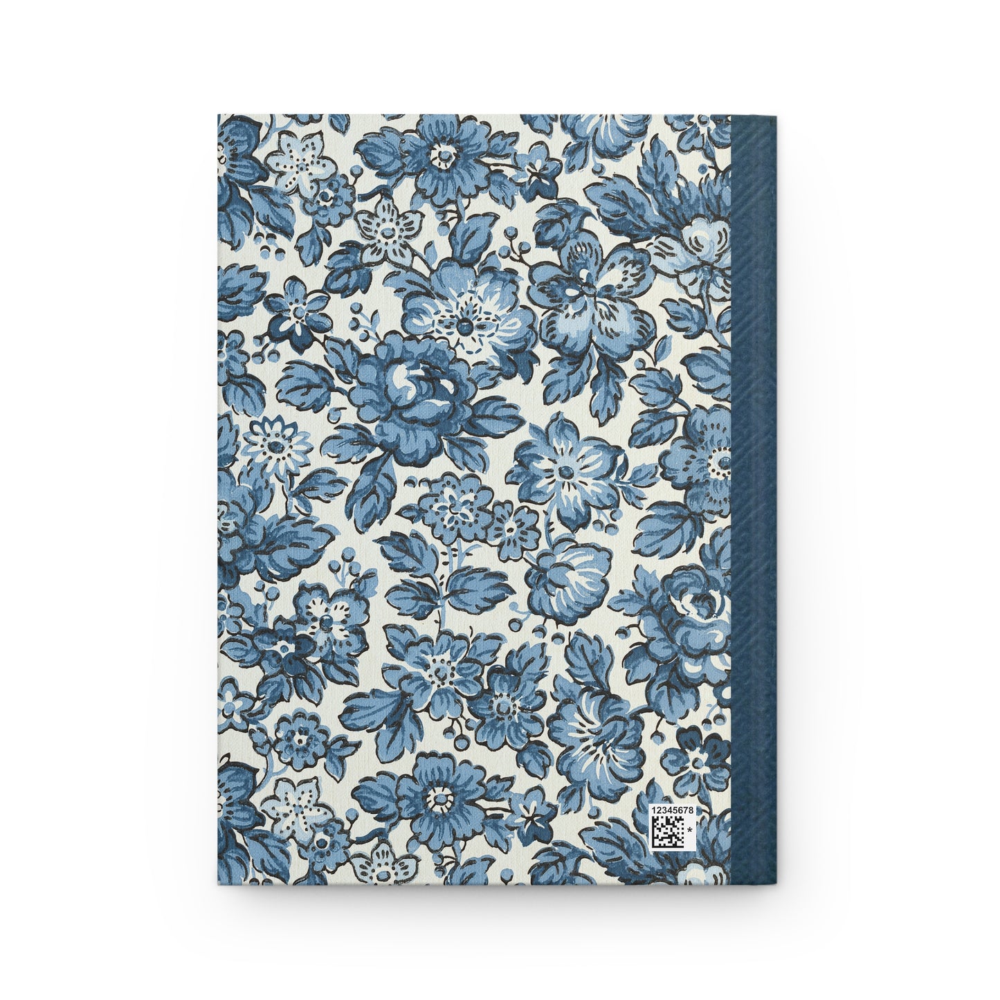 Blue Posies Hardcover Lined Journal