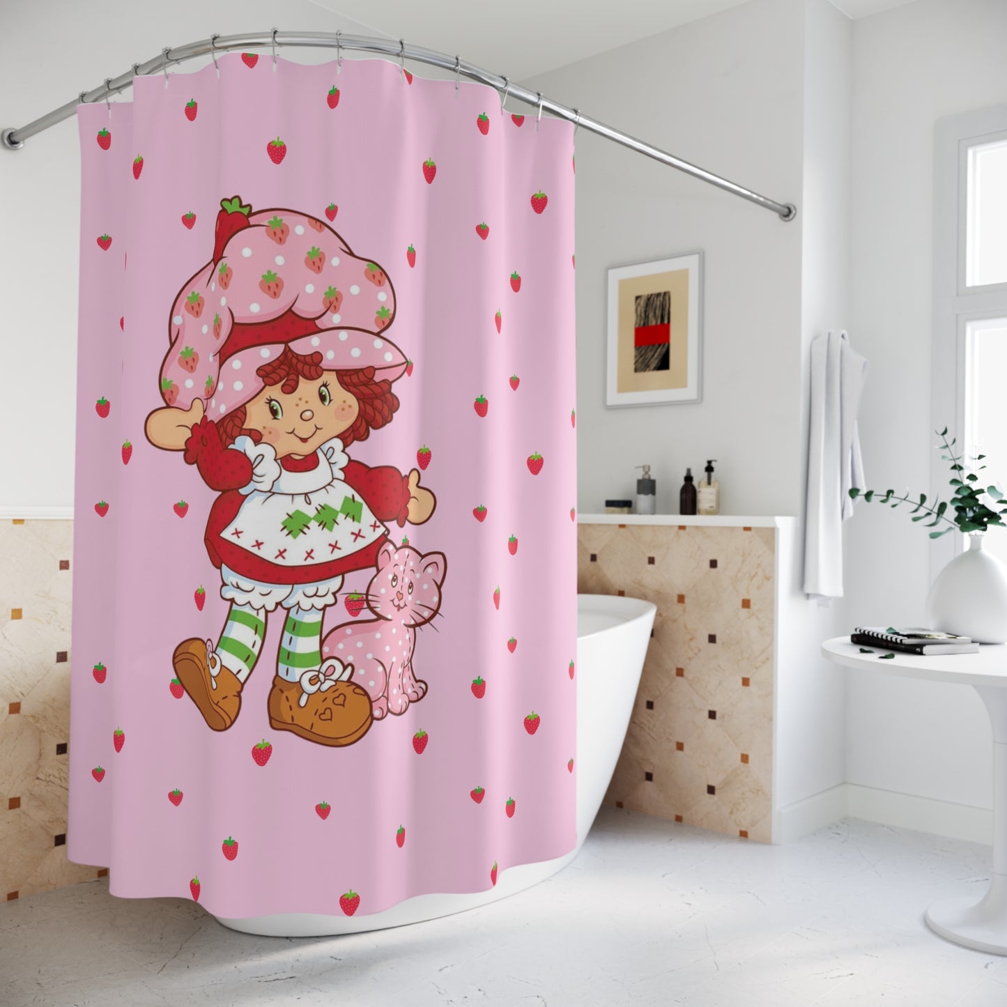 Strawberry Shortcake Kids Shower Curtain