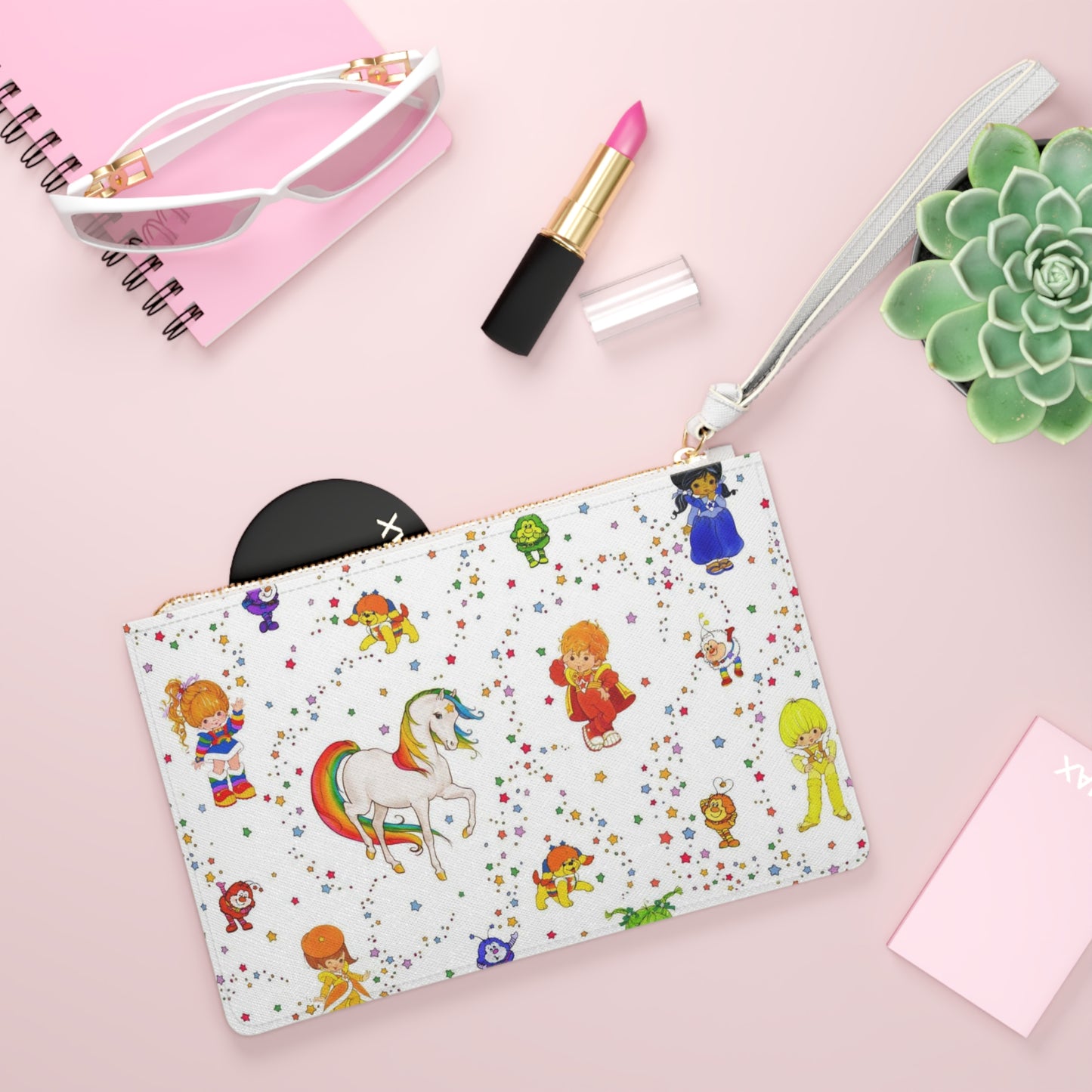 Playful Rainbow Brite Clutch Bag