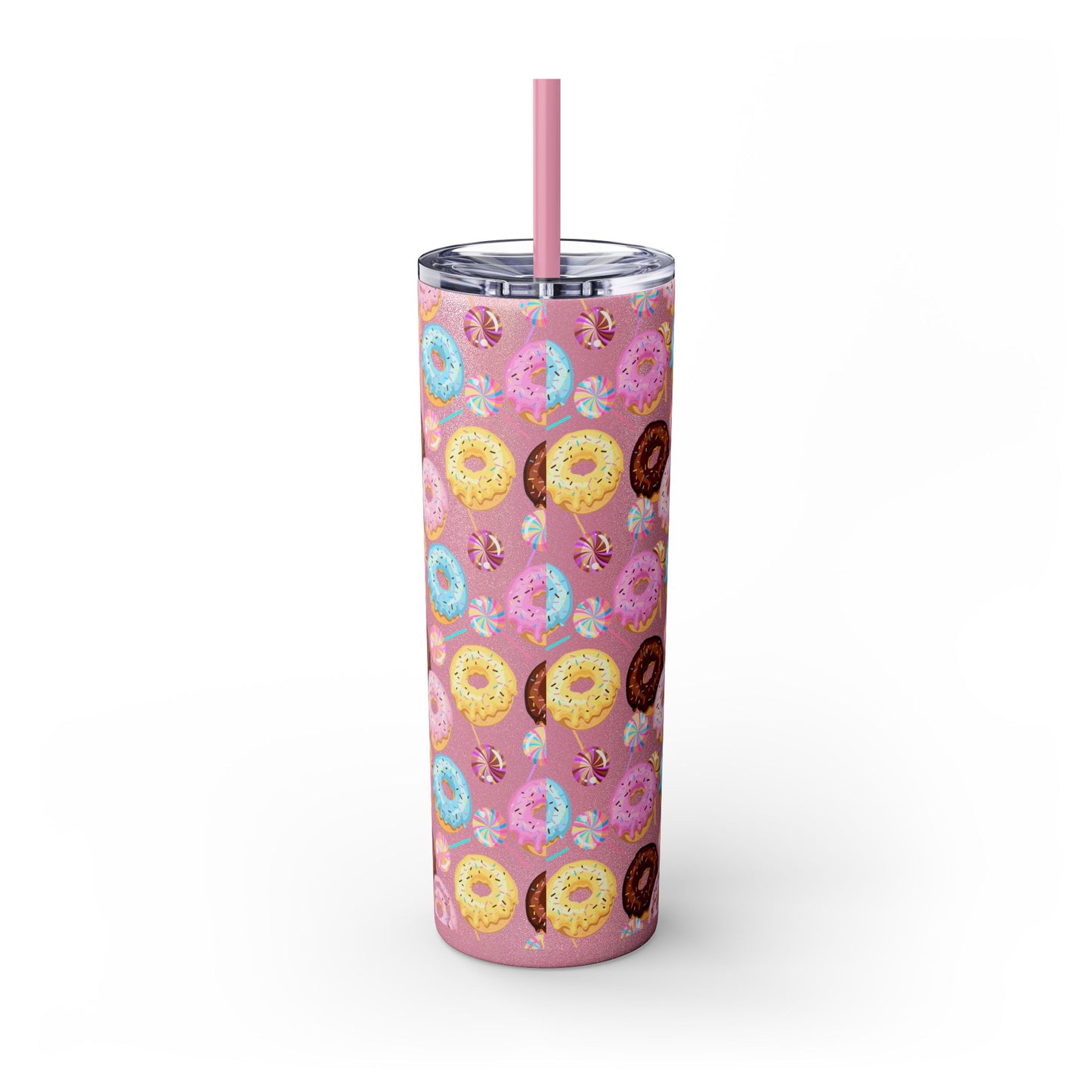 Sprinkled Donuts Skinny Tumbler | Multiple Colors