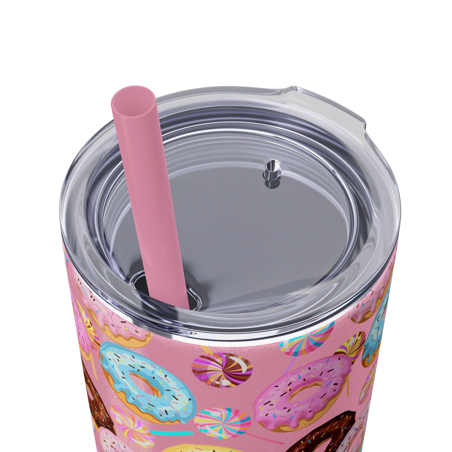 Sprinkled Donuts Skinny Tumbler | Multiple Colors