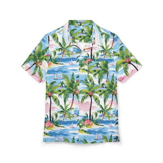 Tropical Vibes Unisex Hawaiian Button-Down Shirt