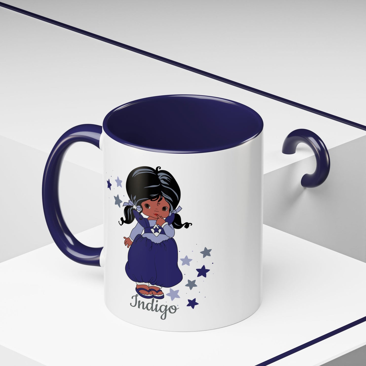 Rainbow Brite Color Kids Ceramic Mug - Indigo, 11oz/15oz