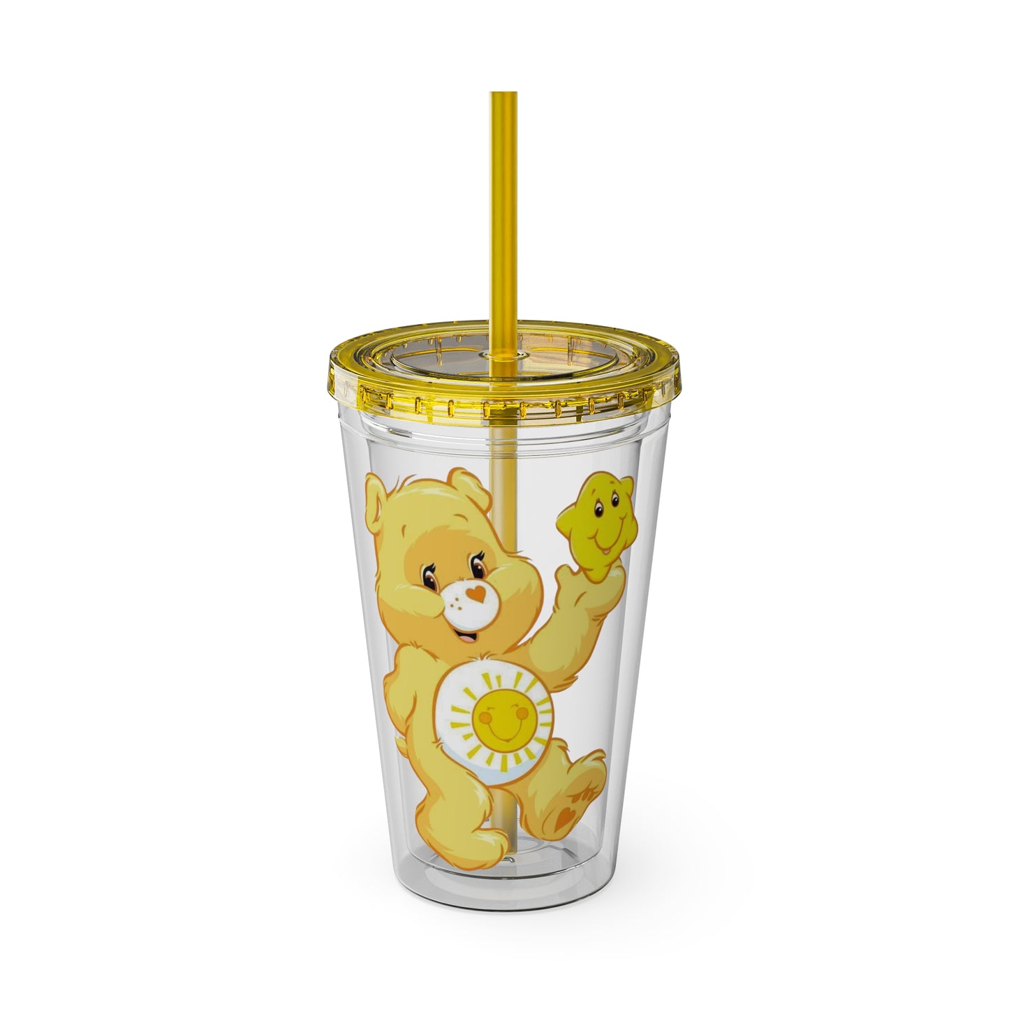 Care Bears 16oz Tumbler with Straw — Funshine Bear