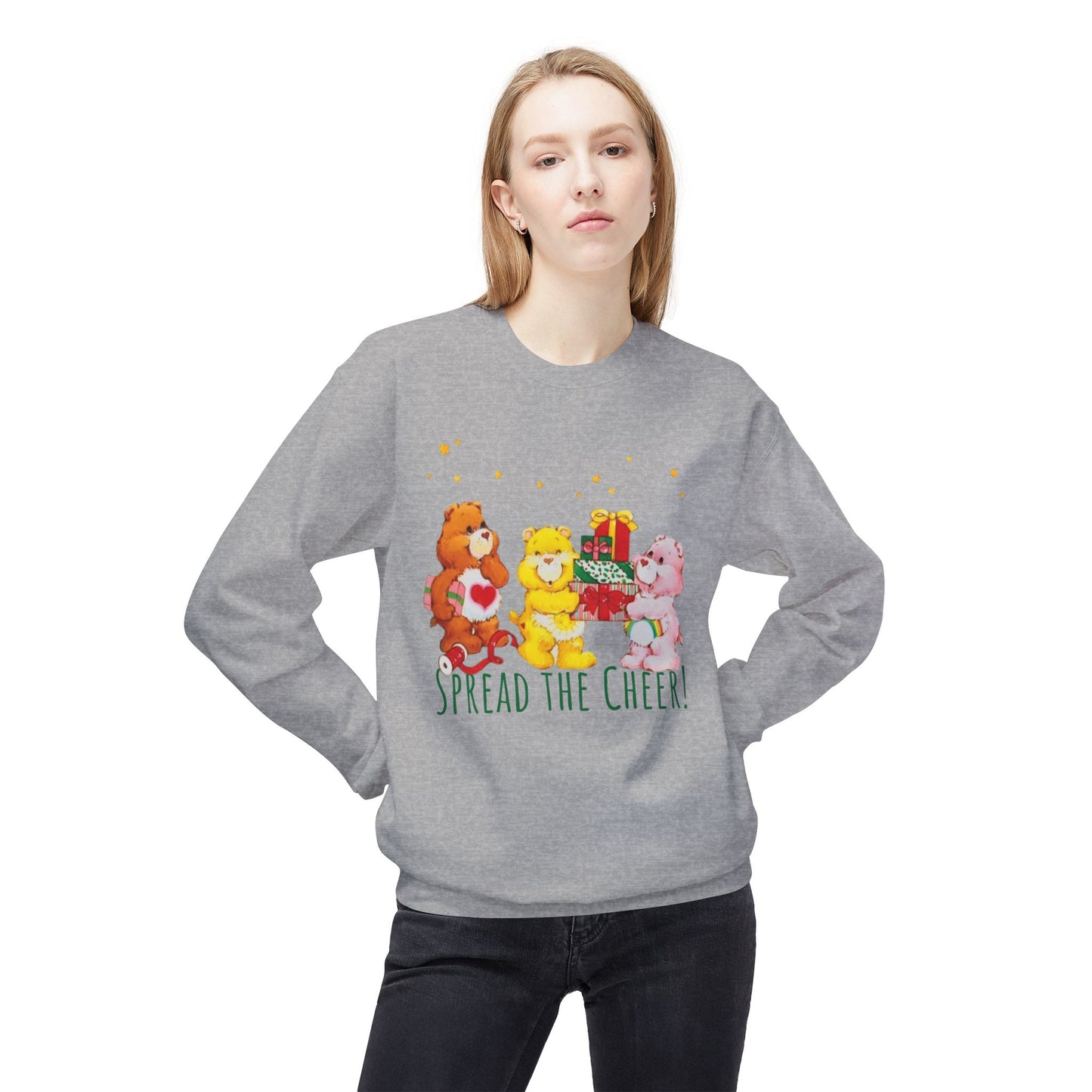 Vintage Care Bears ‘Spread the Cheer’ Holiday Crewneck Sweatshirt