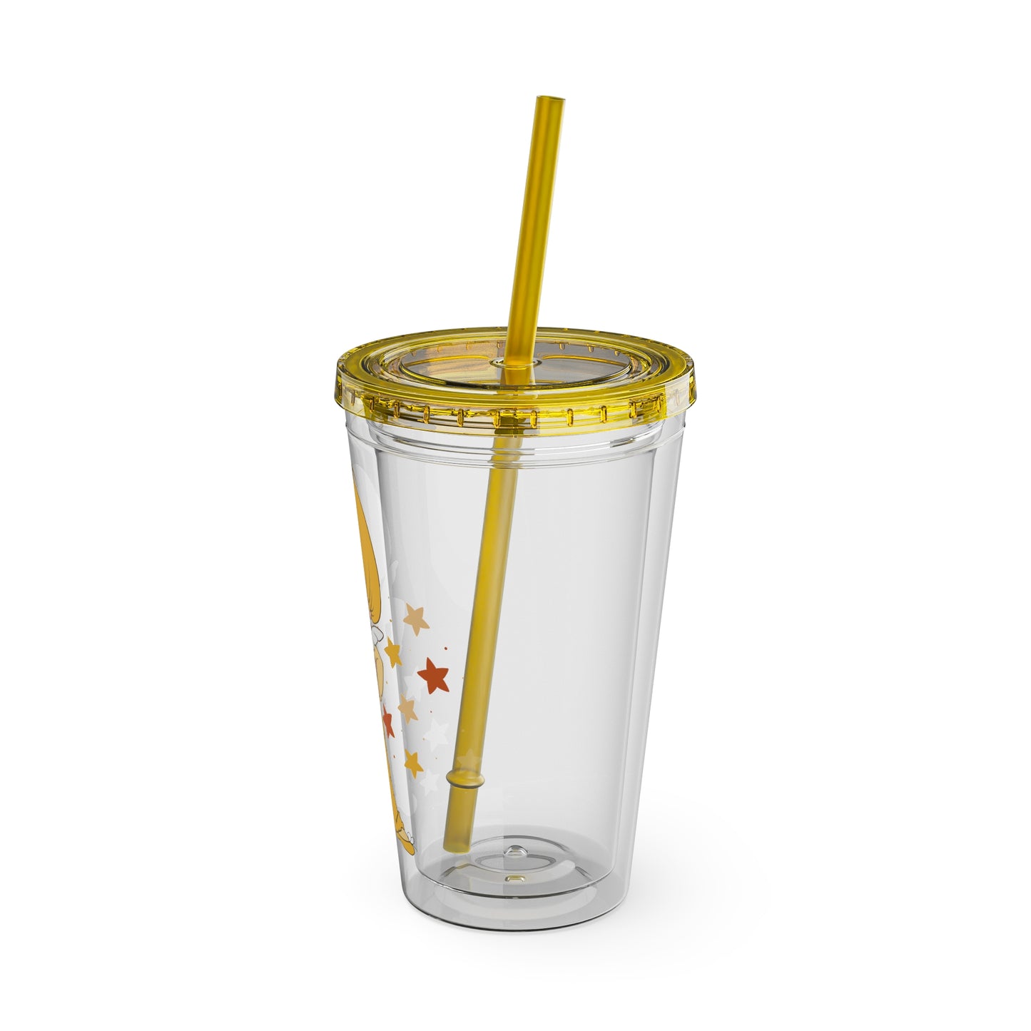 Rainbow Brite 16oz Acrylic Tumbler featuring Canary Yellow