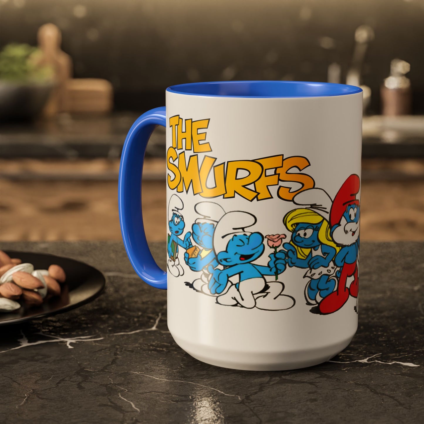 Smurfs-Inspired Colorful Coffee Mug, 11oz / 15oz