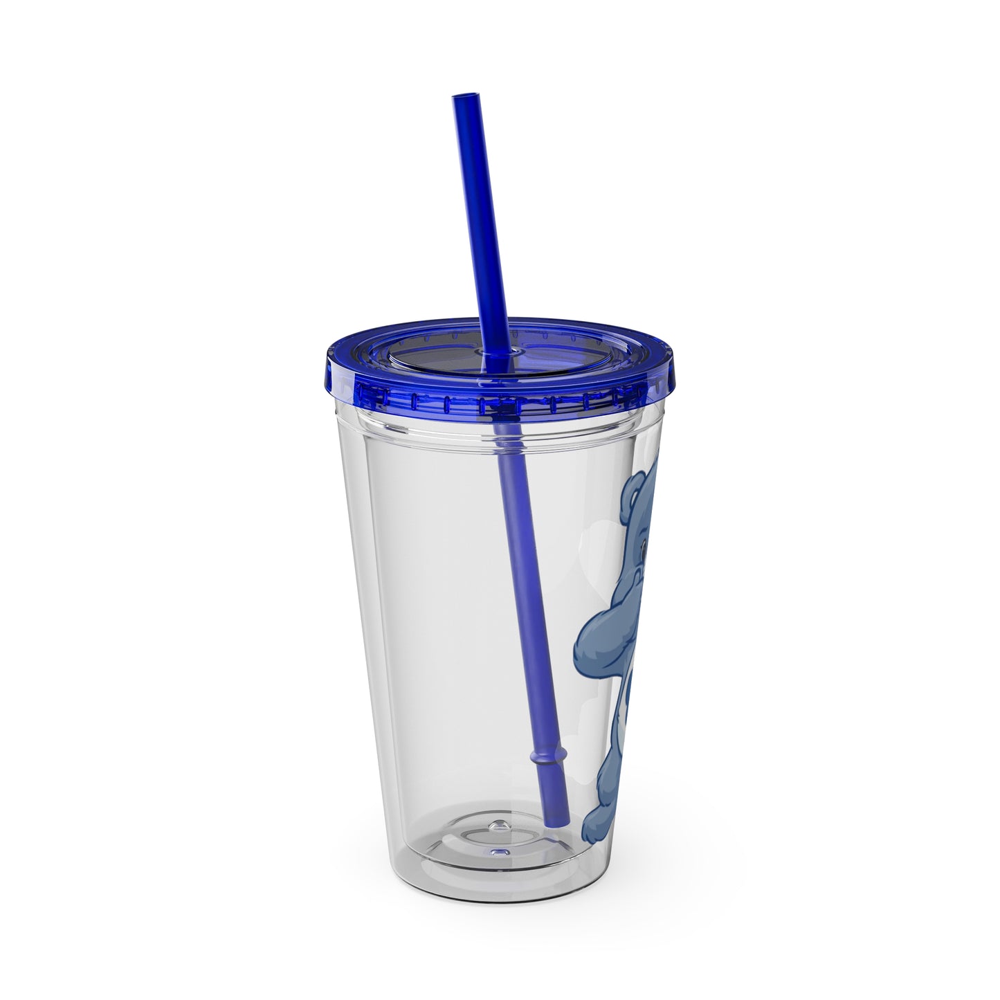 Care Bears 16oz Tumbler with Straw — Grumpy Bear
