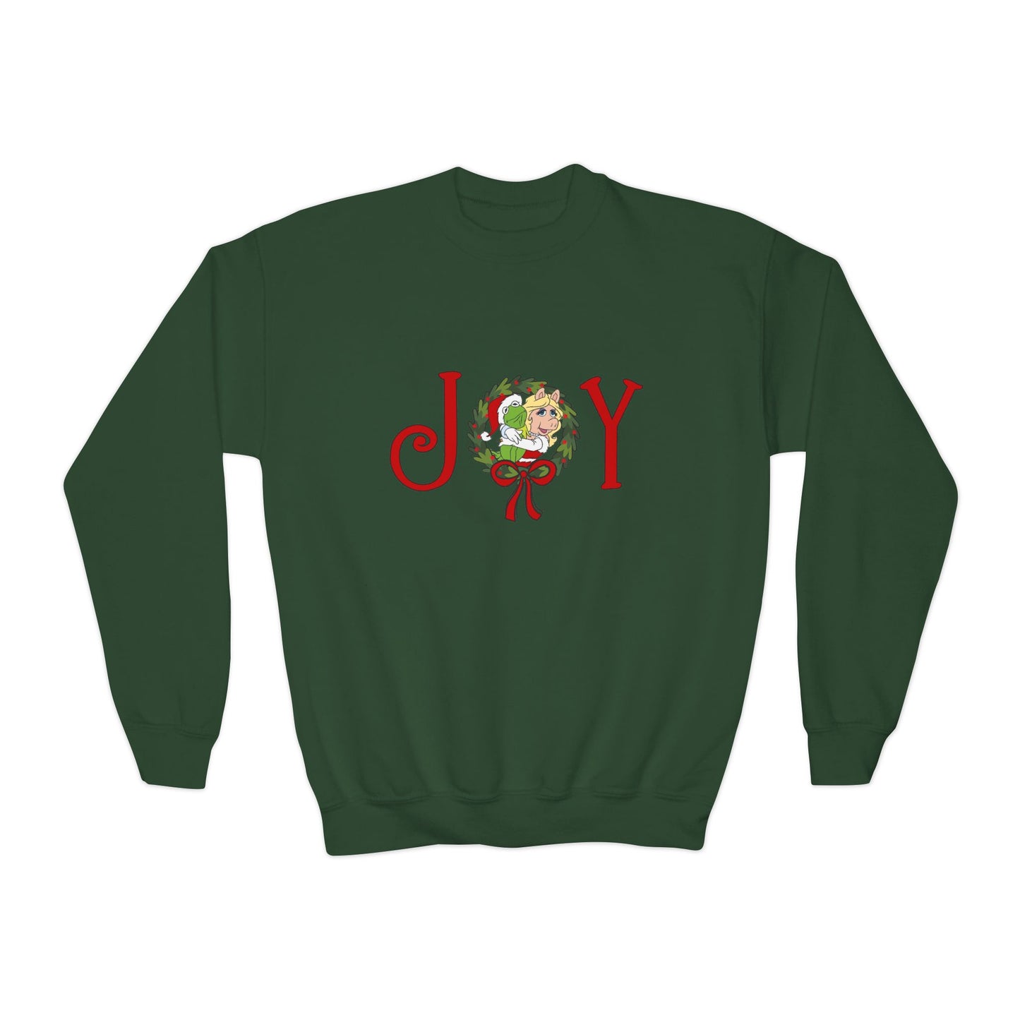 Kermit & Miss Piggy JOY Christmas Youth Crewneck Sweatshirt