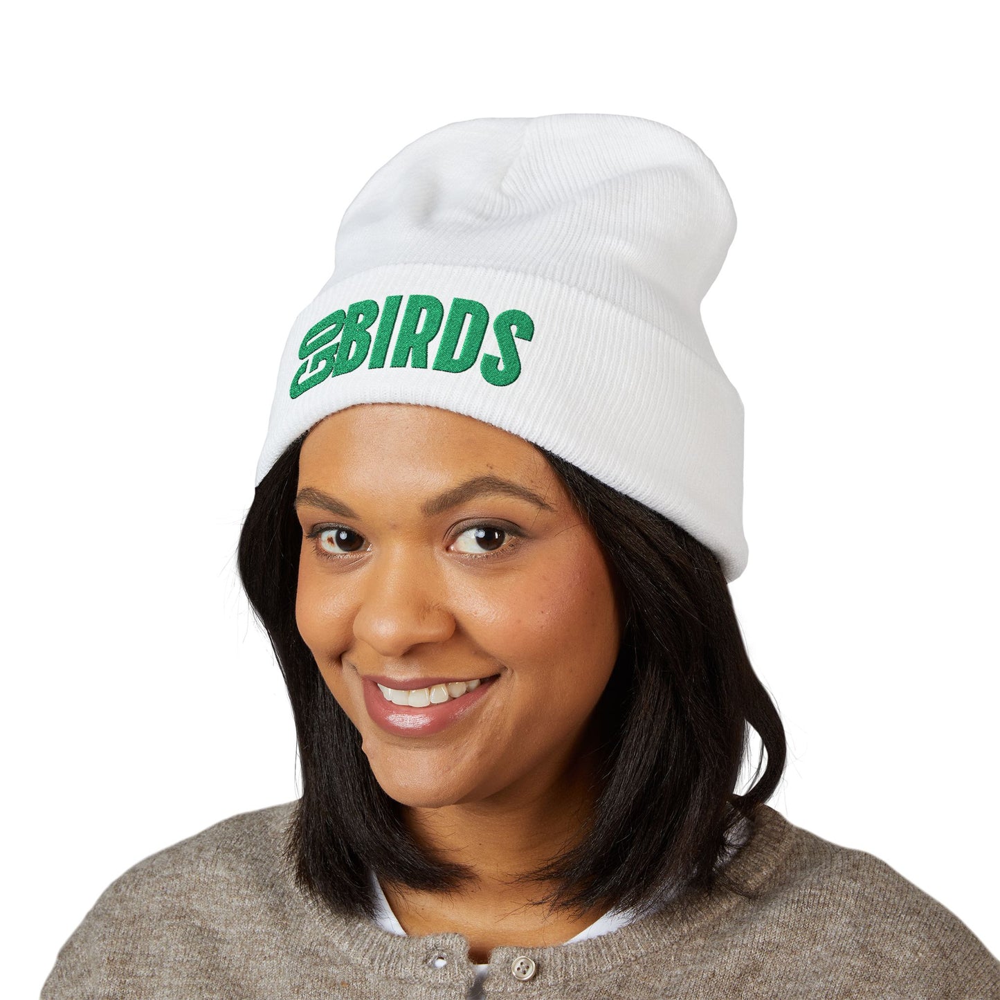 Eagles Embroidered 'Go Birds' Cuffed Beanie