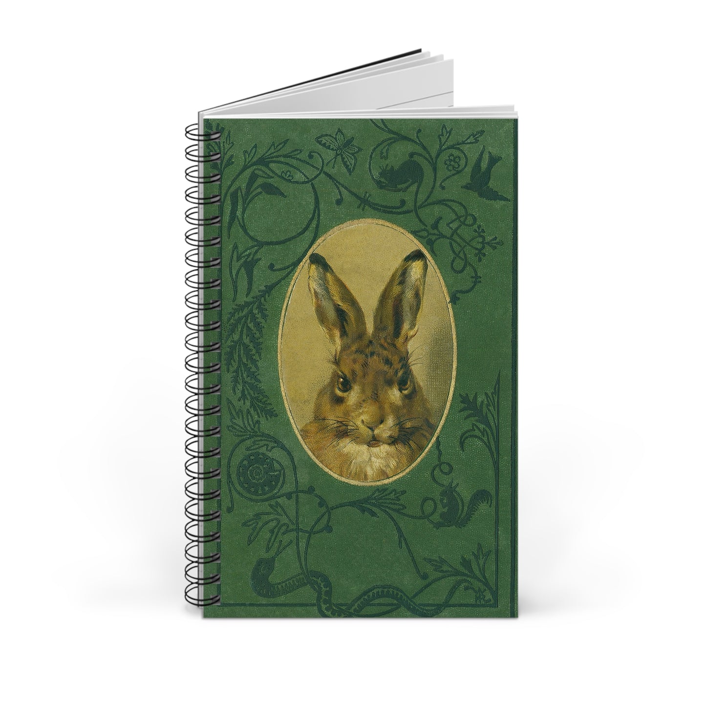 Woodland Hare Spiral Notebook | Blank, Dot Grid, Lined, Task