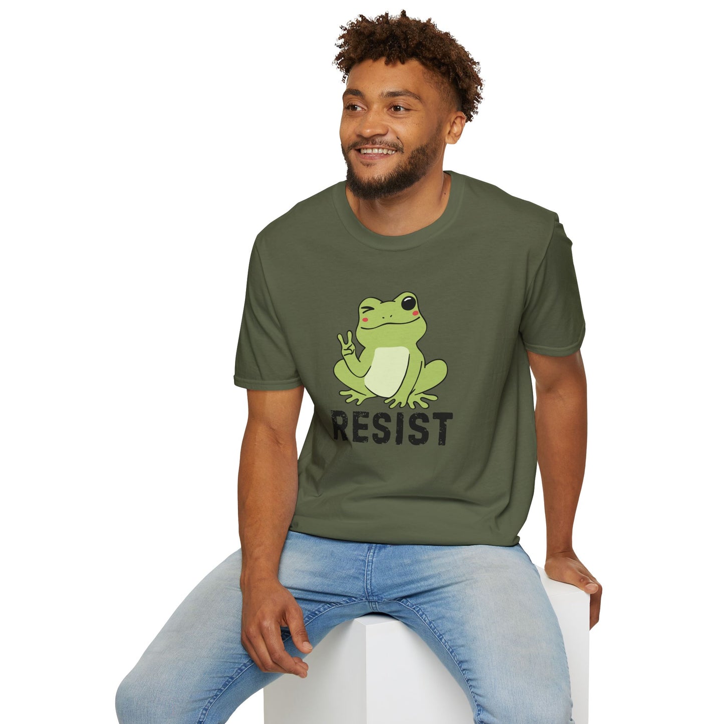 Frog Resistance Unisex Softstyle Tee