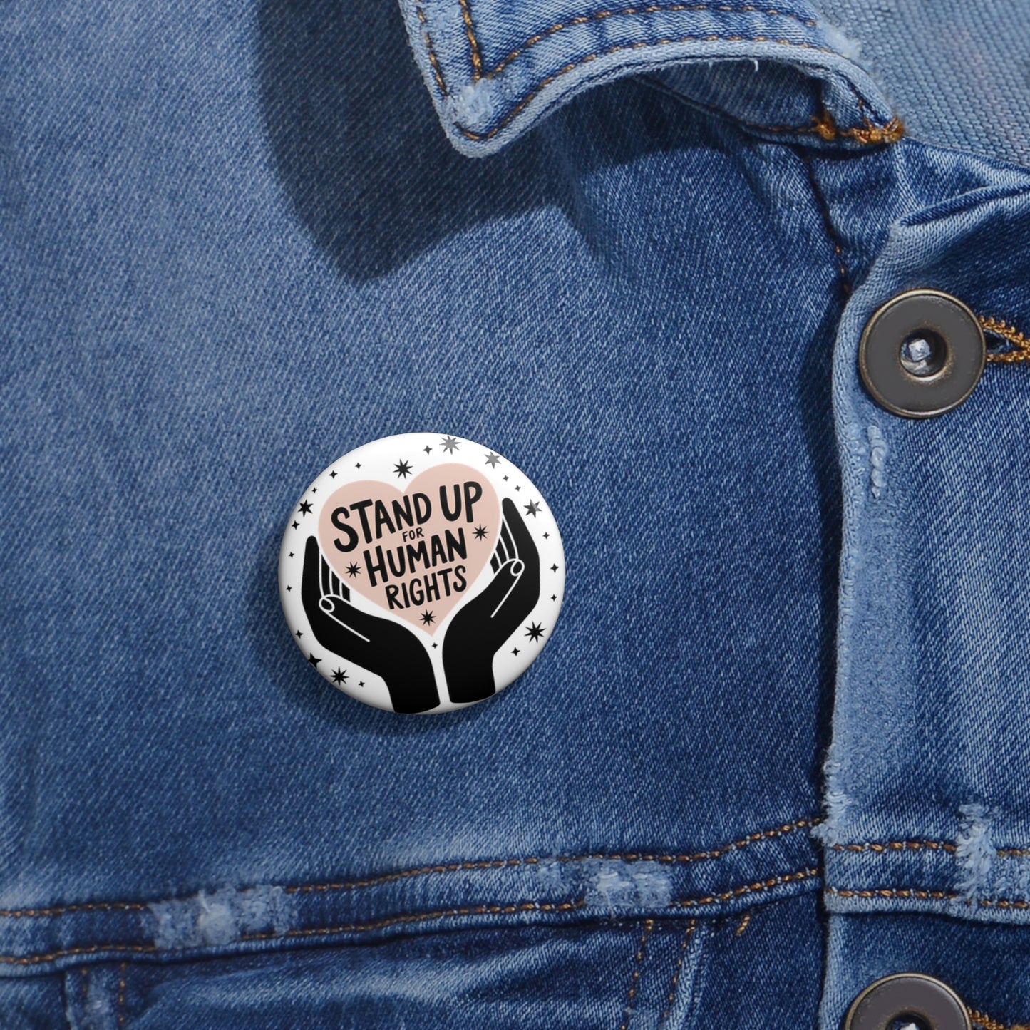 HUMAN RIGHTS Statement Pin