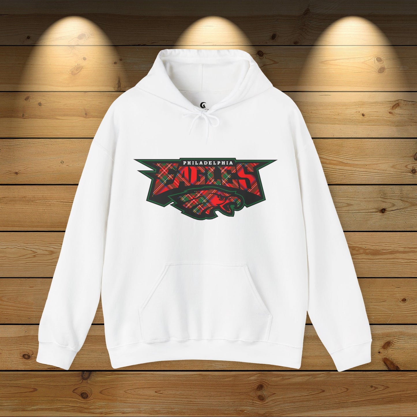 Eagles Christmas Tartan Unisex Hooded Sweatshirt