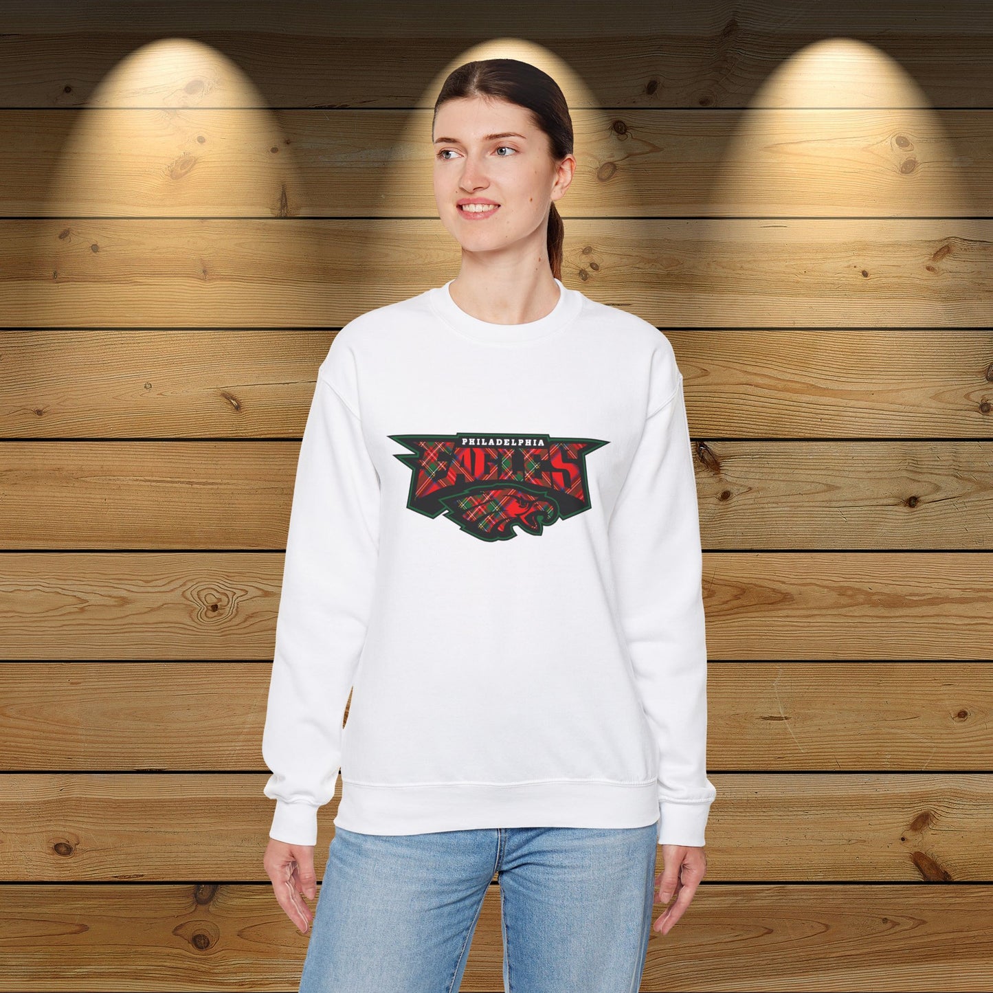 Eagles Unisex Christmas Tartan Sweatshirt