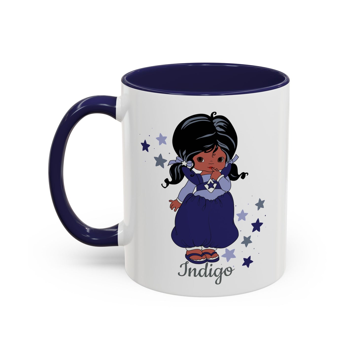 Rainbow Brite Color Kids Ceramic Mug - Indigo, 11oz/15oz