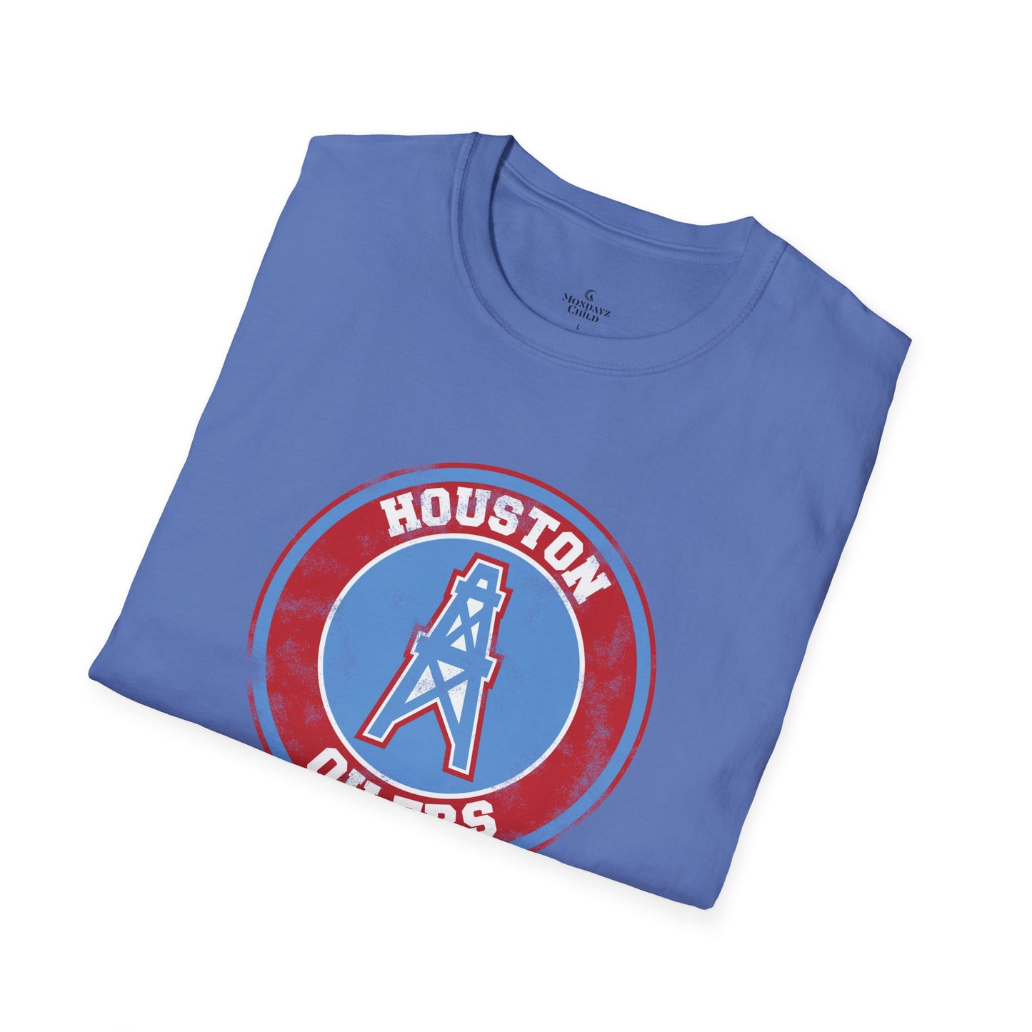Houston Oilers Distressed Emblem Unisex Tee