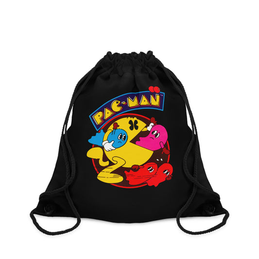 Pac-Man Retro Drawstring Bag
