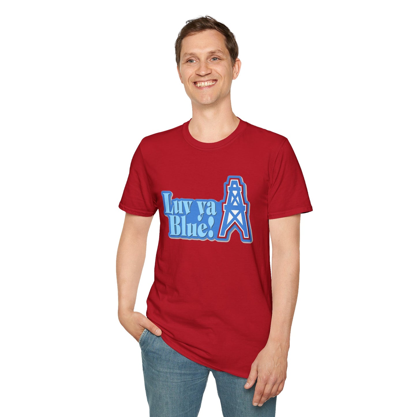 Houston Oilers ‘Luv Ya Blue’ Unisex Tee