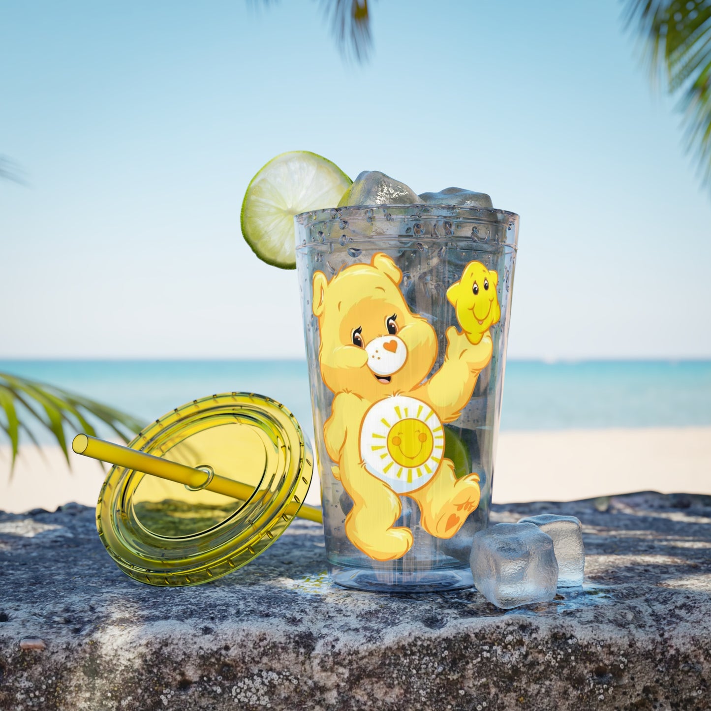 Care Bears 16oz Tumbler with Straw — Funshine Bear