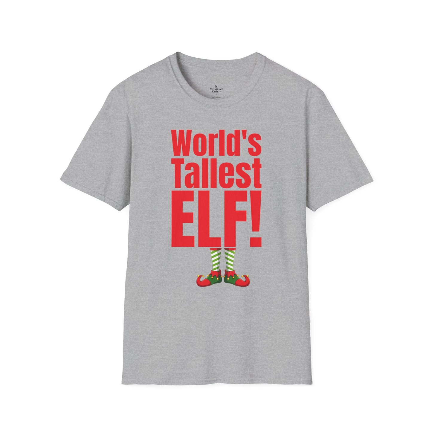‘World's Tallest Elf’ Funny Christmas Holiday Tee