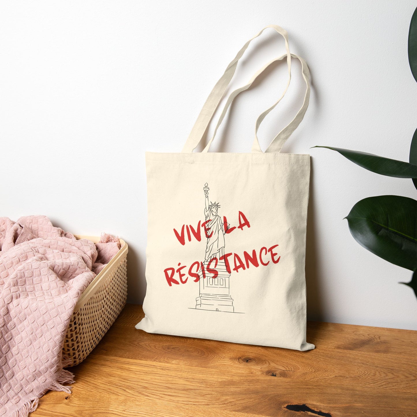 VIVE LA RÉSISTANCE Canvas Tote