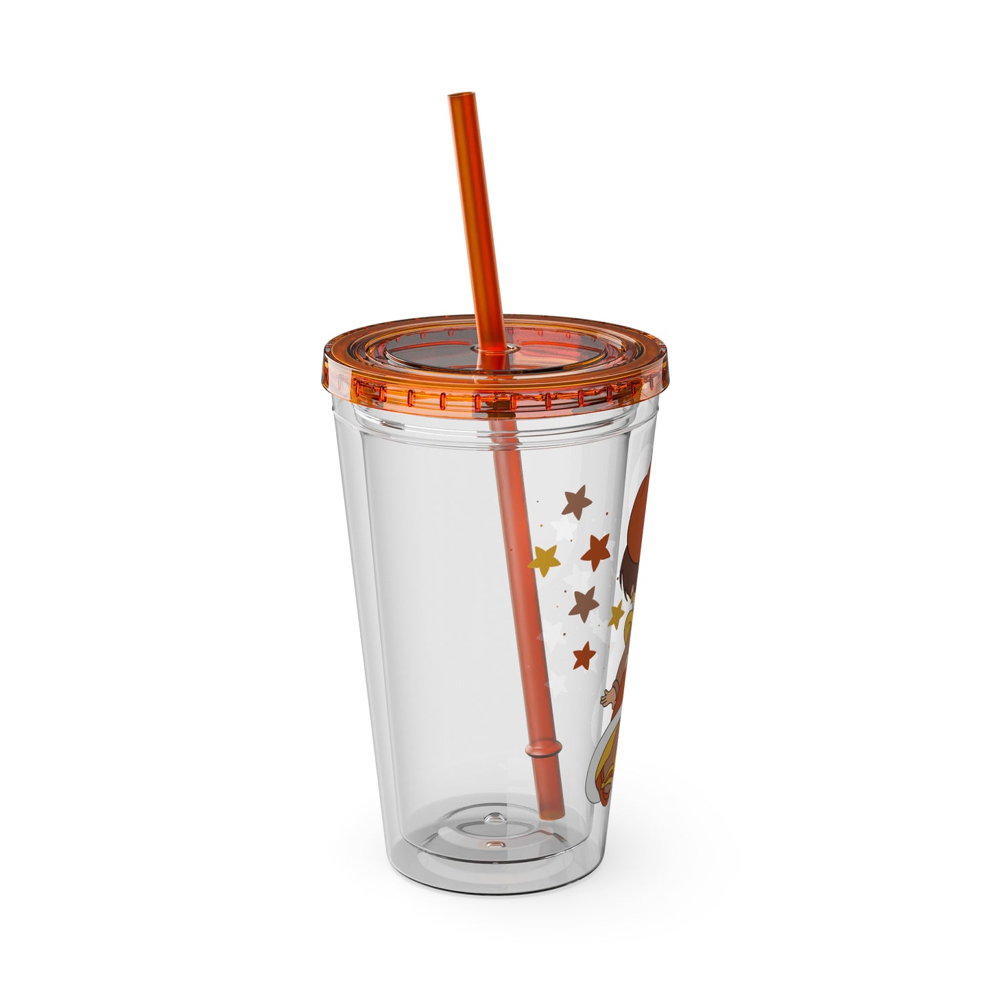 Rainbow Brite 16oz Acrylic Tumbler featuring Lala Orange