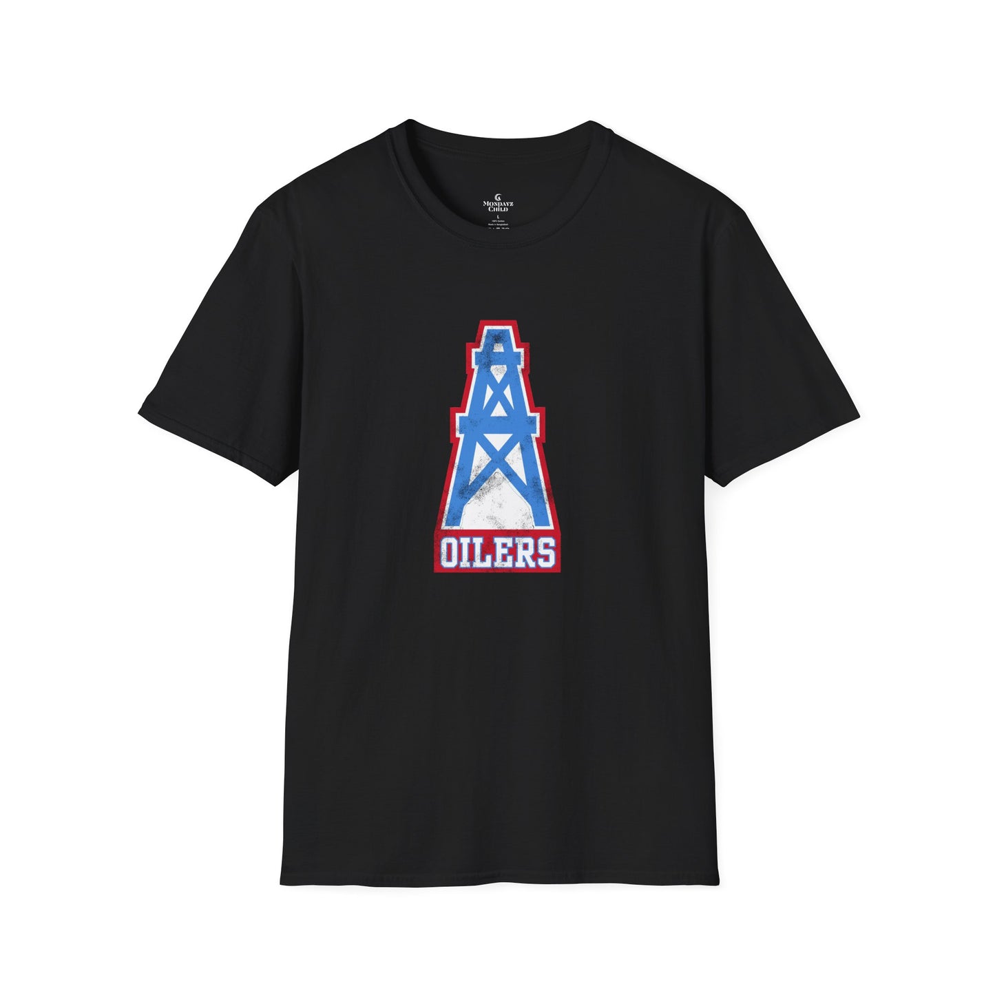 Houston Oilers Distressed Oil Derrick Unisex Tee
