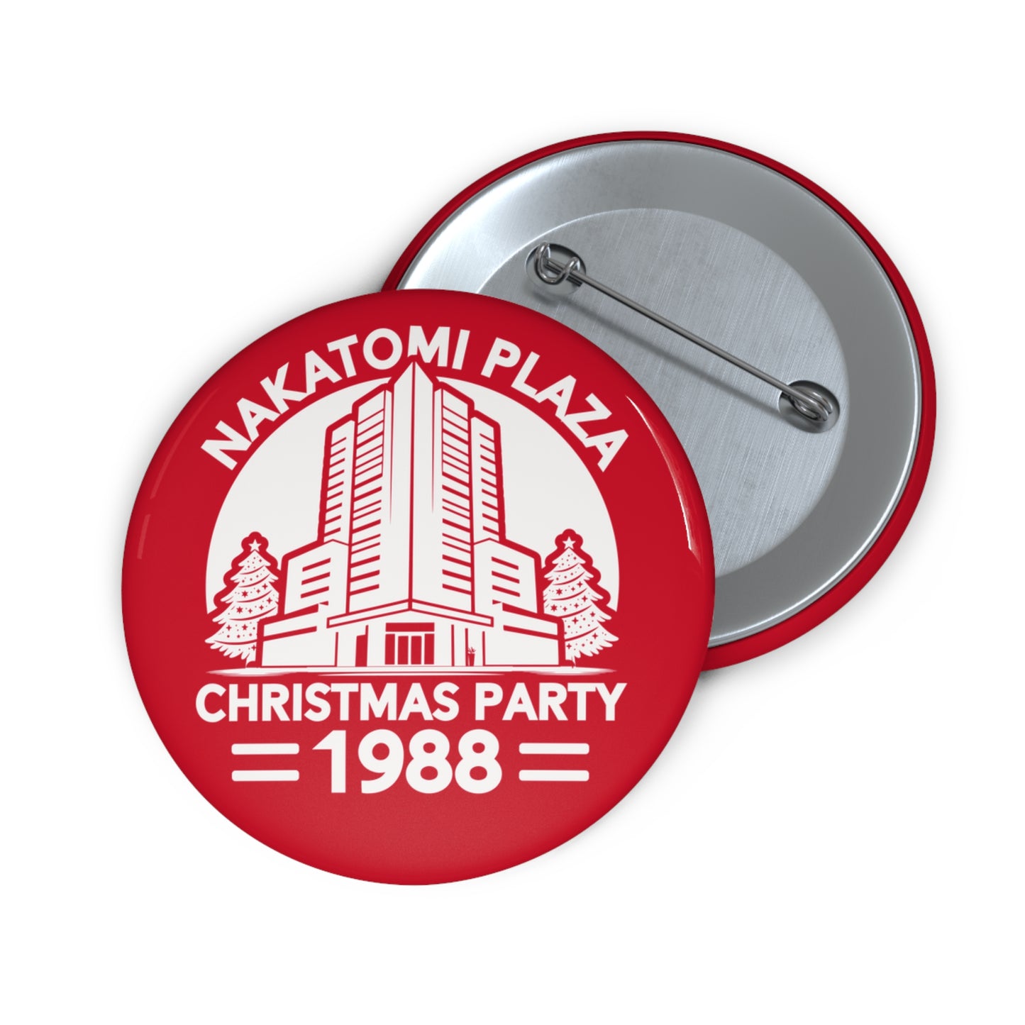 'Nakatomi Plaza Christmas Party 1988' Retro Movie Novelty Pin