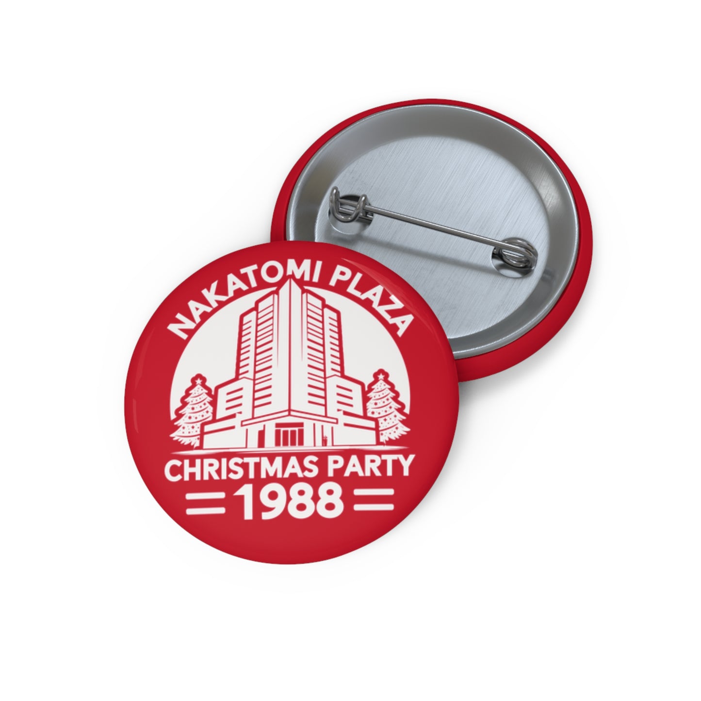 'Nakatomi Plaza Christmas Party 1988' Retro Movie Novelty Pin