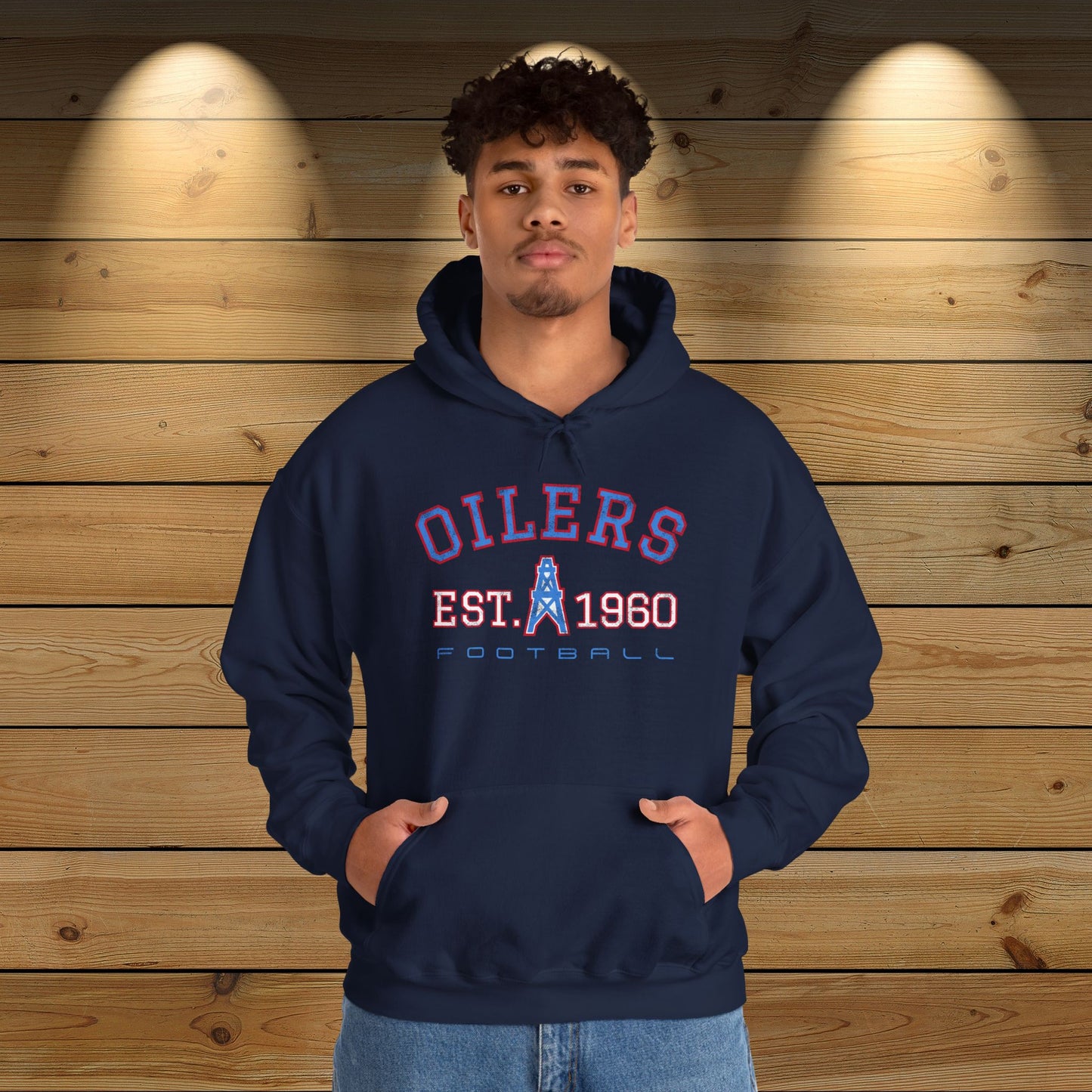 Houston Oilers “Est. 1960” Unisex Hoodie | Up to Size 5X