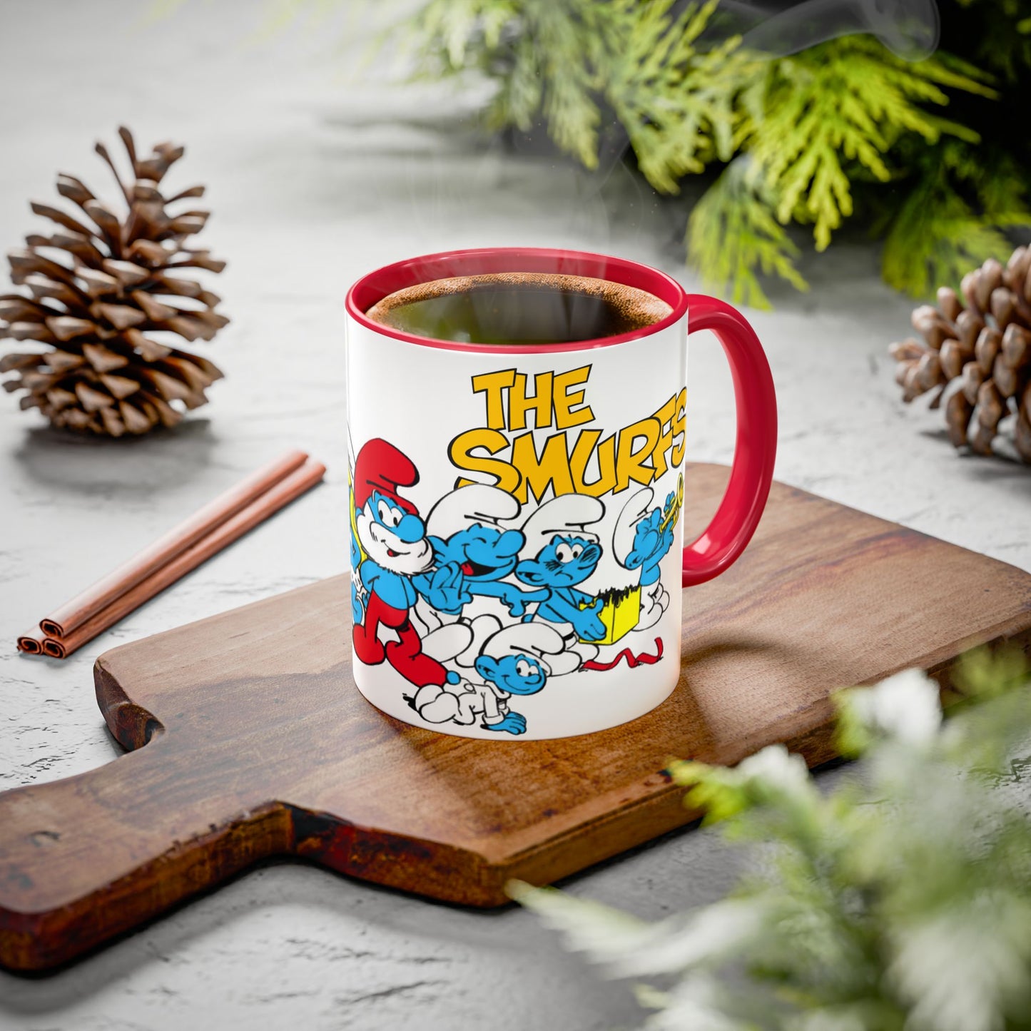 Smurfs-Inspired Colorful Coffee Mug, 11oz / 15oz