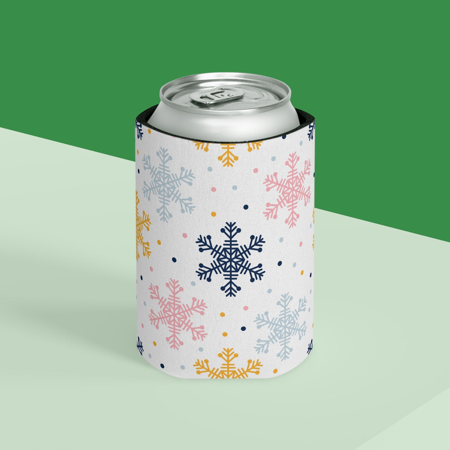 Can Cooler, Standard or Slim Size - Sweet Snowflakes