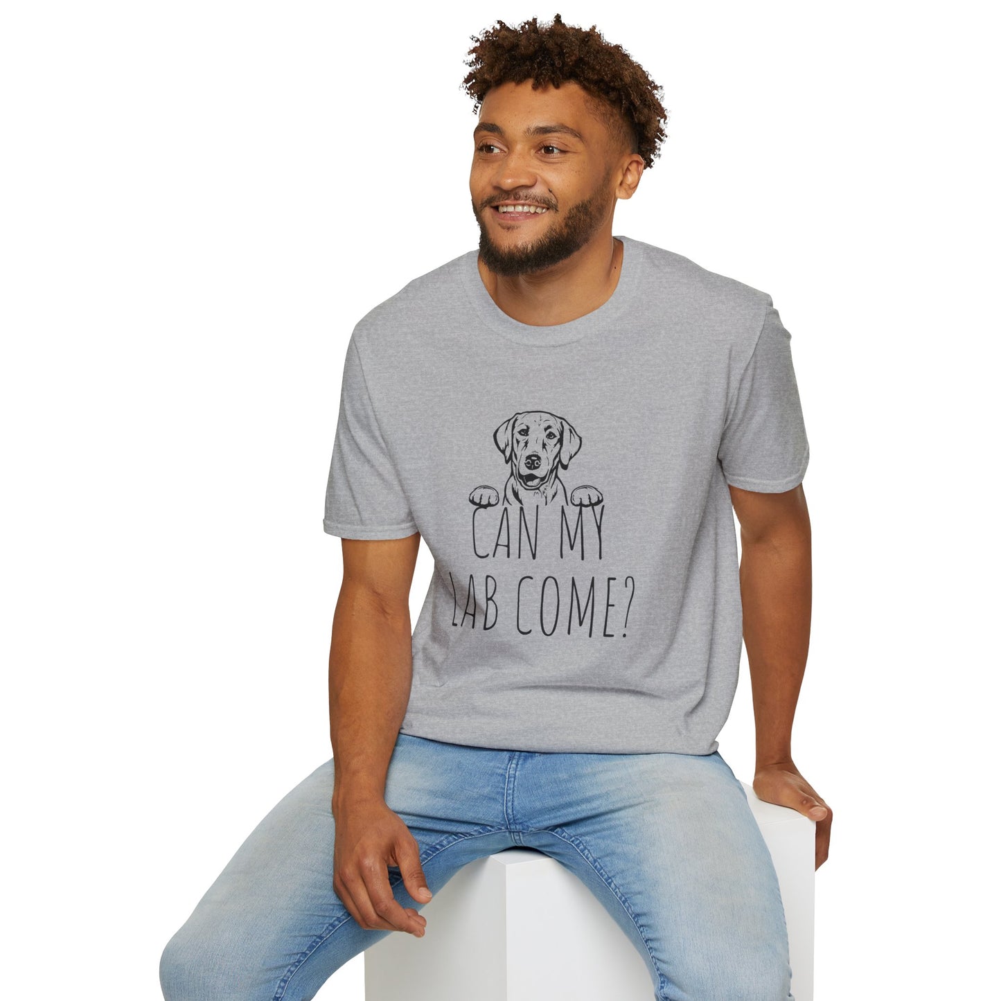 "Can My Lab Come?" Unisex Dog Lover's T-Shirt