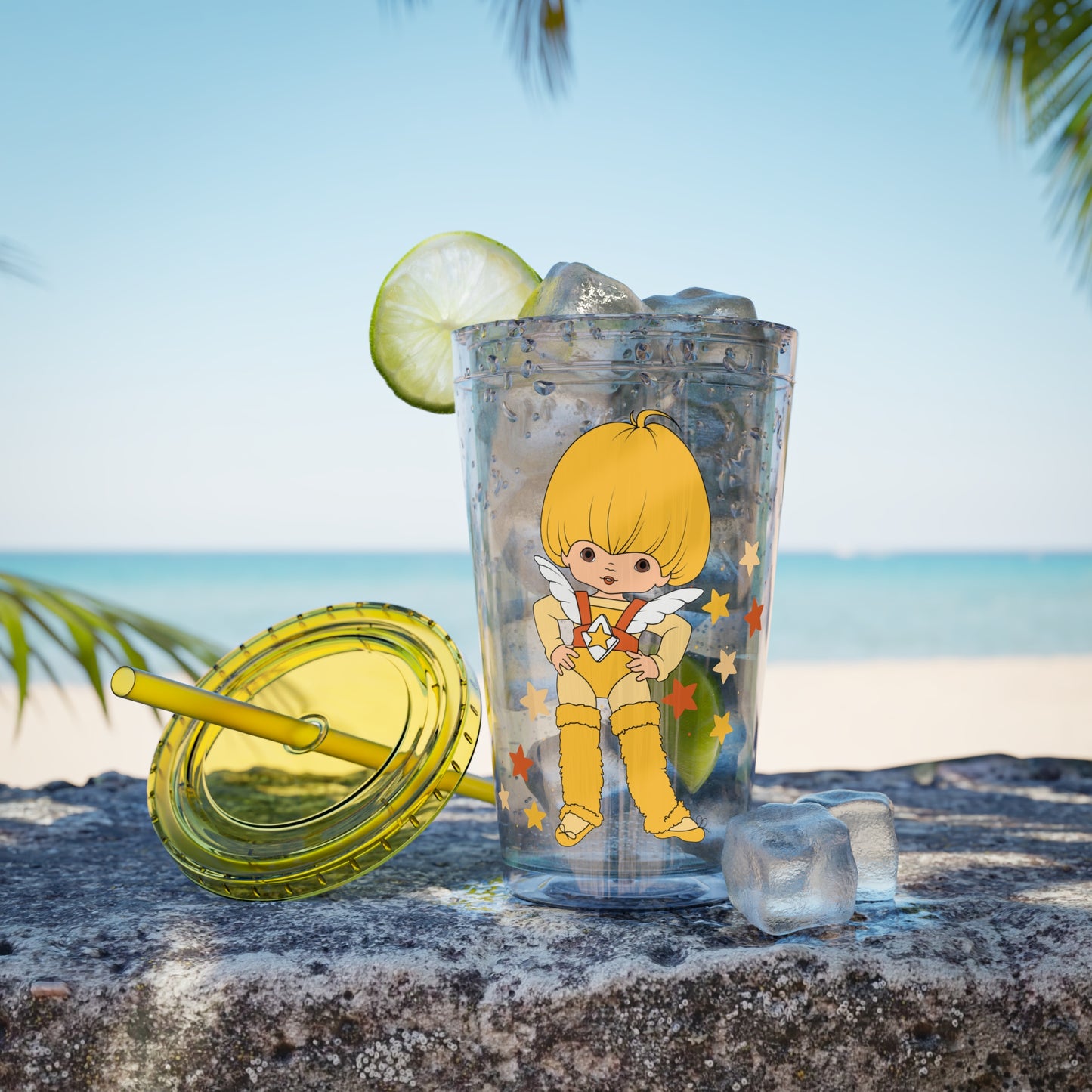 Rainbow Brite 16oz Acrylic Tumbler featuring Canary Yellow