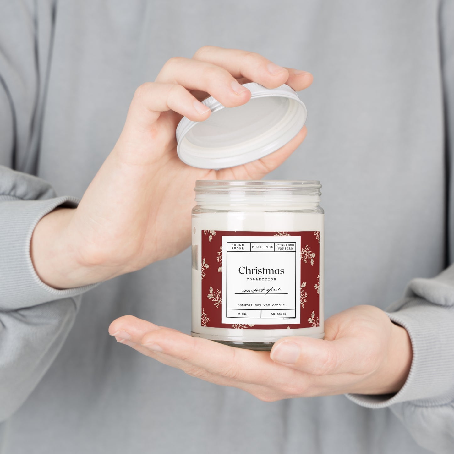 Christmas Comfort Spice Soy Candle with Lid — 9oz