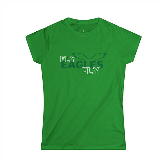 Women’s Fitted Tee - ‘Fly Eagles Fly’