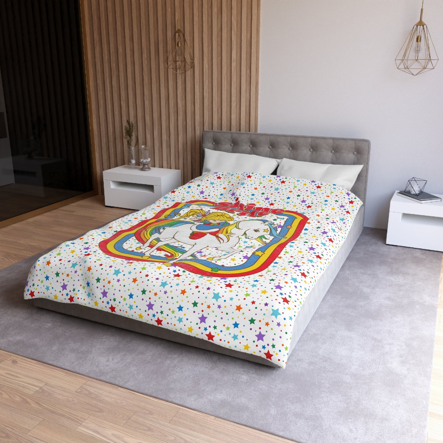 Rainbow Brite and Starlite Duvet Cover