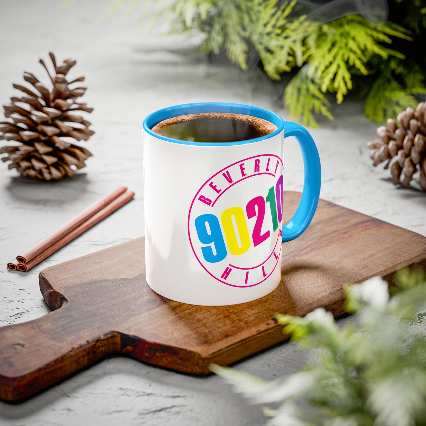 90210 Colorful Accent Mug (11oz & 15oz)